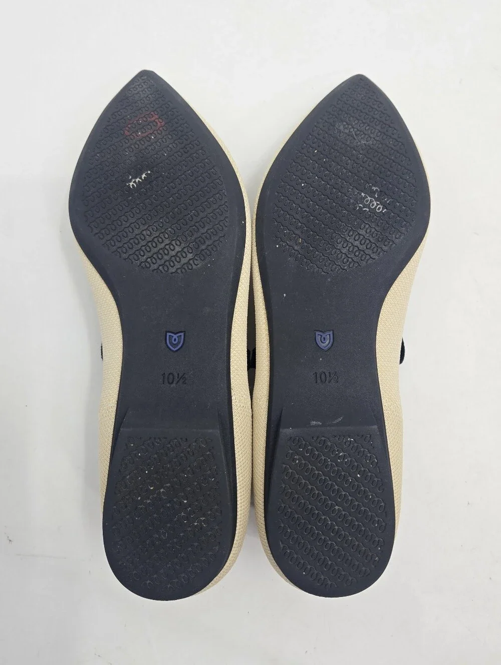 Rothy's‎ Mary Jane II Flats Sandstone Black Trim 10.5